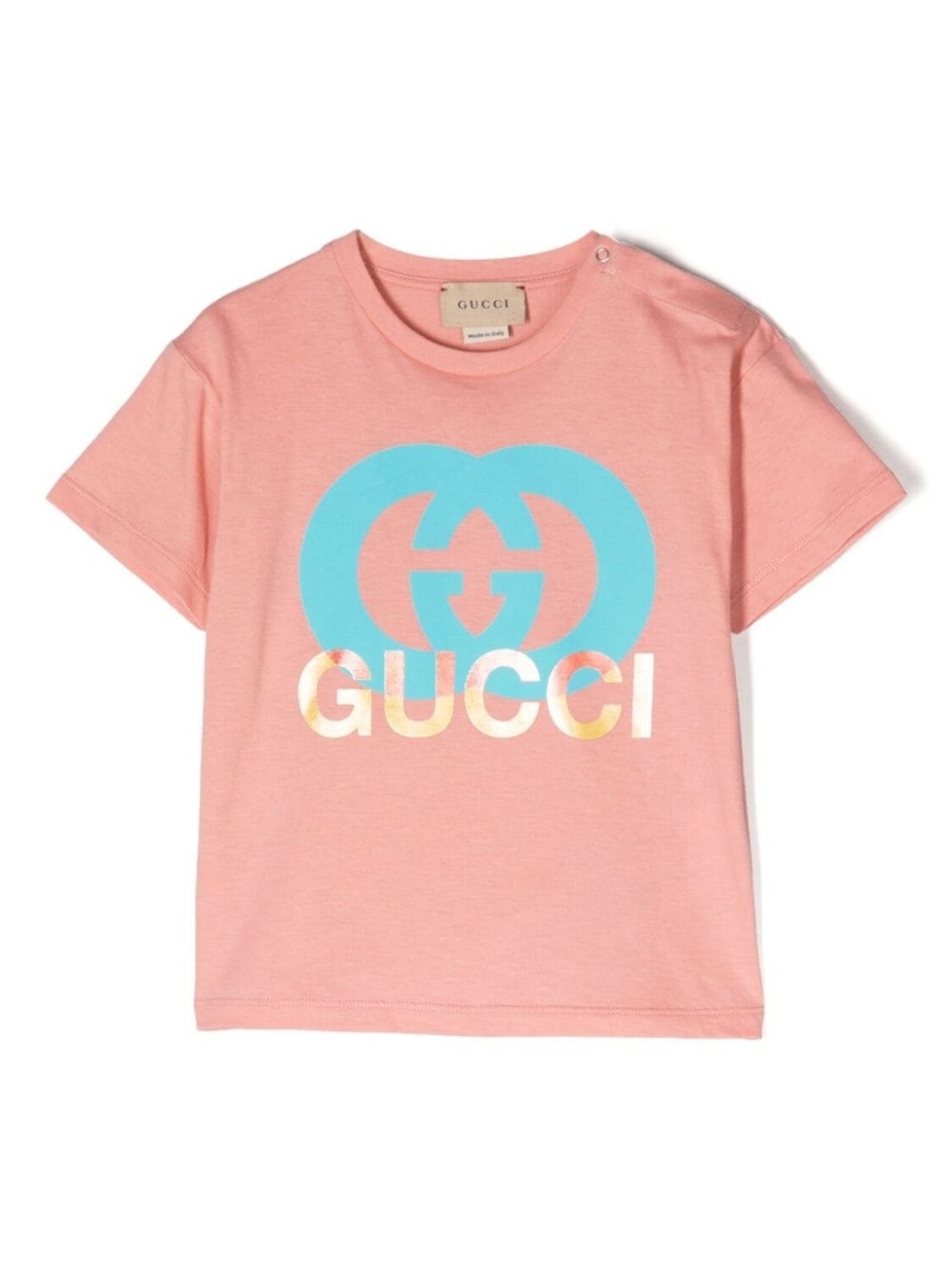 

Gucci Kids футболка с логотипом, розовый