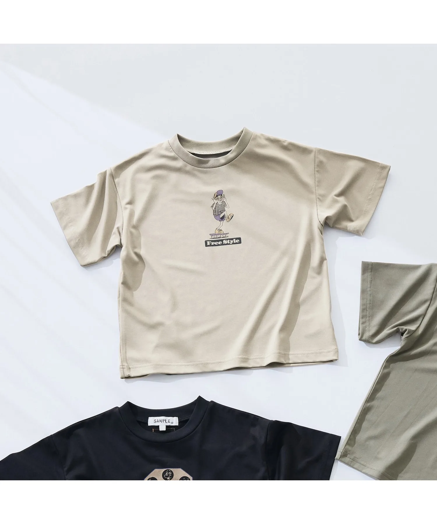 Детская футболка Hybrid T-shirt с принтом F.O.KIDS хаки — фото 2