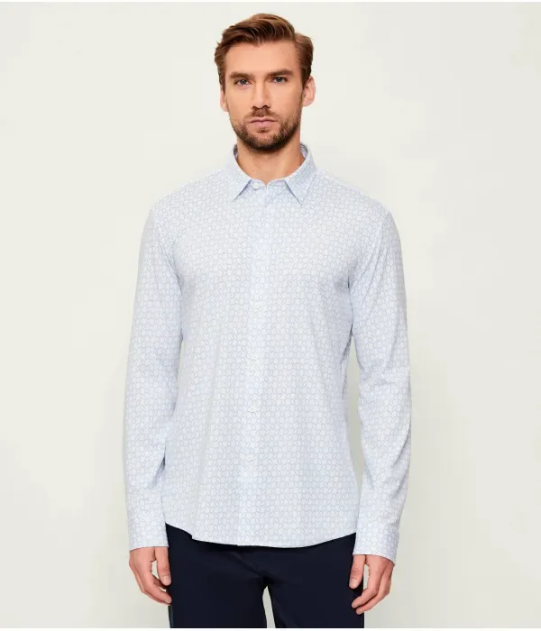 Рубашка P-ROAN-kent-C1-233 slim fit Boss, небесно-голубой — фото 3