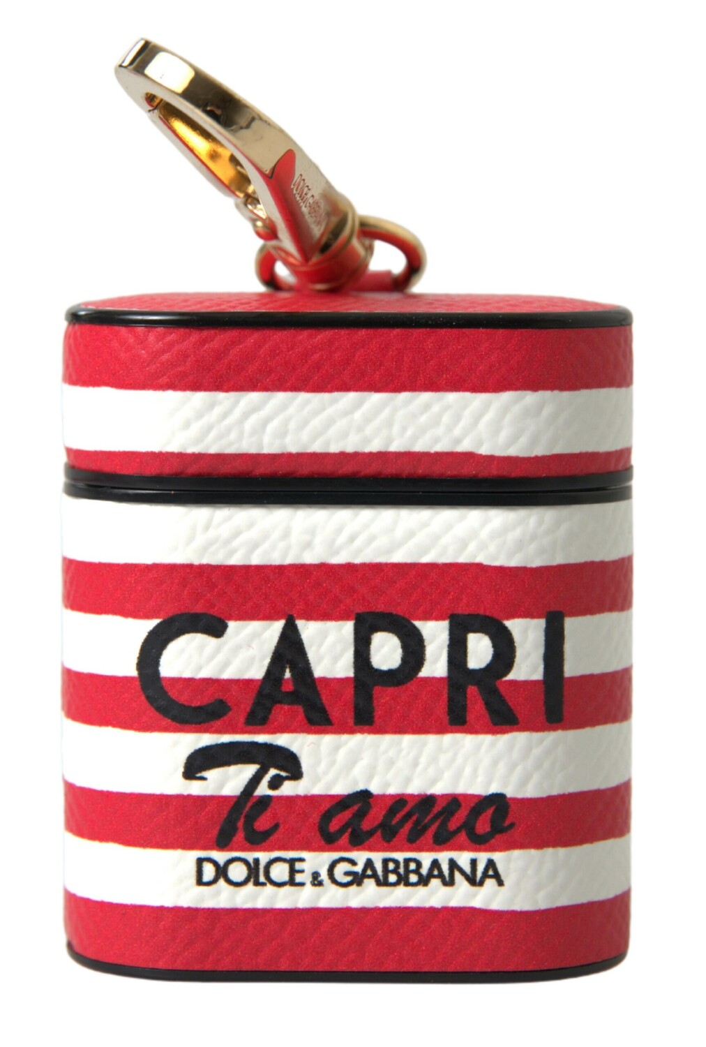 

Элегантный красный кожаный чехол для Airpods Dolce & Gabbana