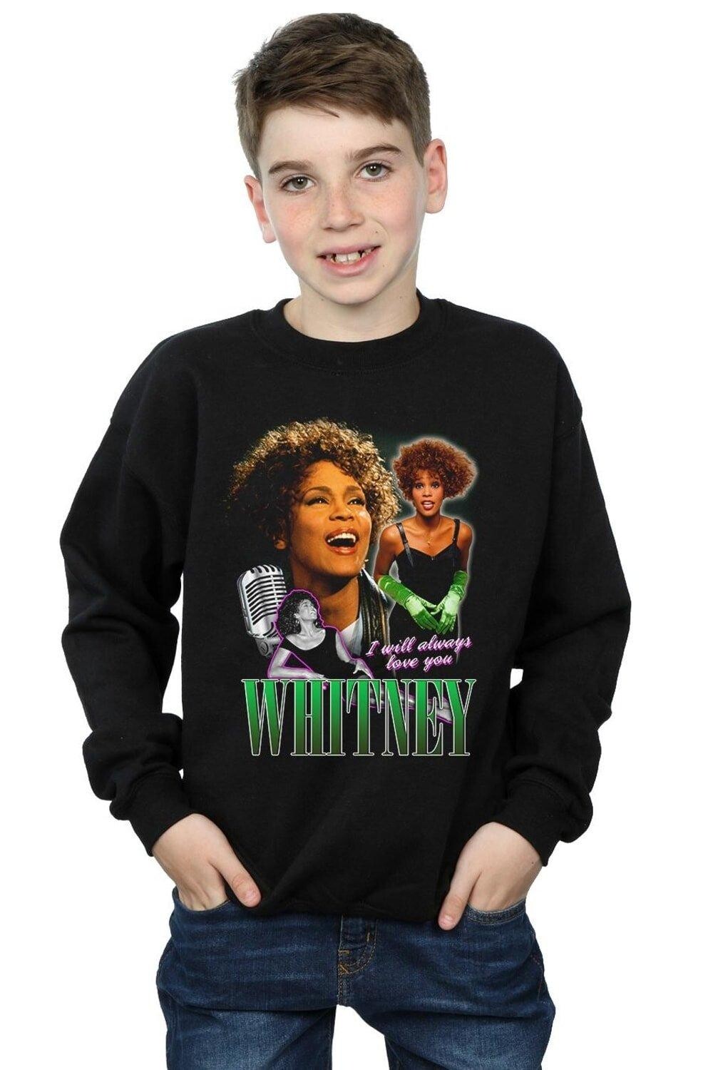 

Толстовка I Will Always Love You Homage Whitney Houston, черный