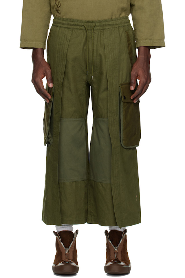 

Укороченные карго-штаны хакама M42 Maharishi, зеленый