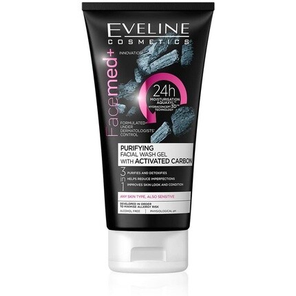 

Eveline Face Med Plus Очищающий гель 3-в-1 с активным углем 150 мл, Eveline Cosmetics