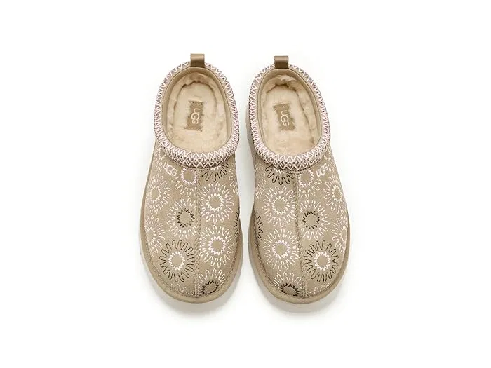 Тапочки с вышивкой Tazz Sun Stitch UGG Kids, Mustard Seed — фото 3