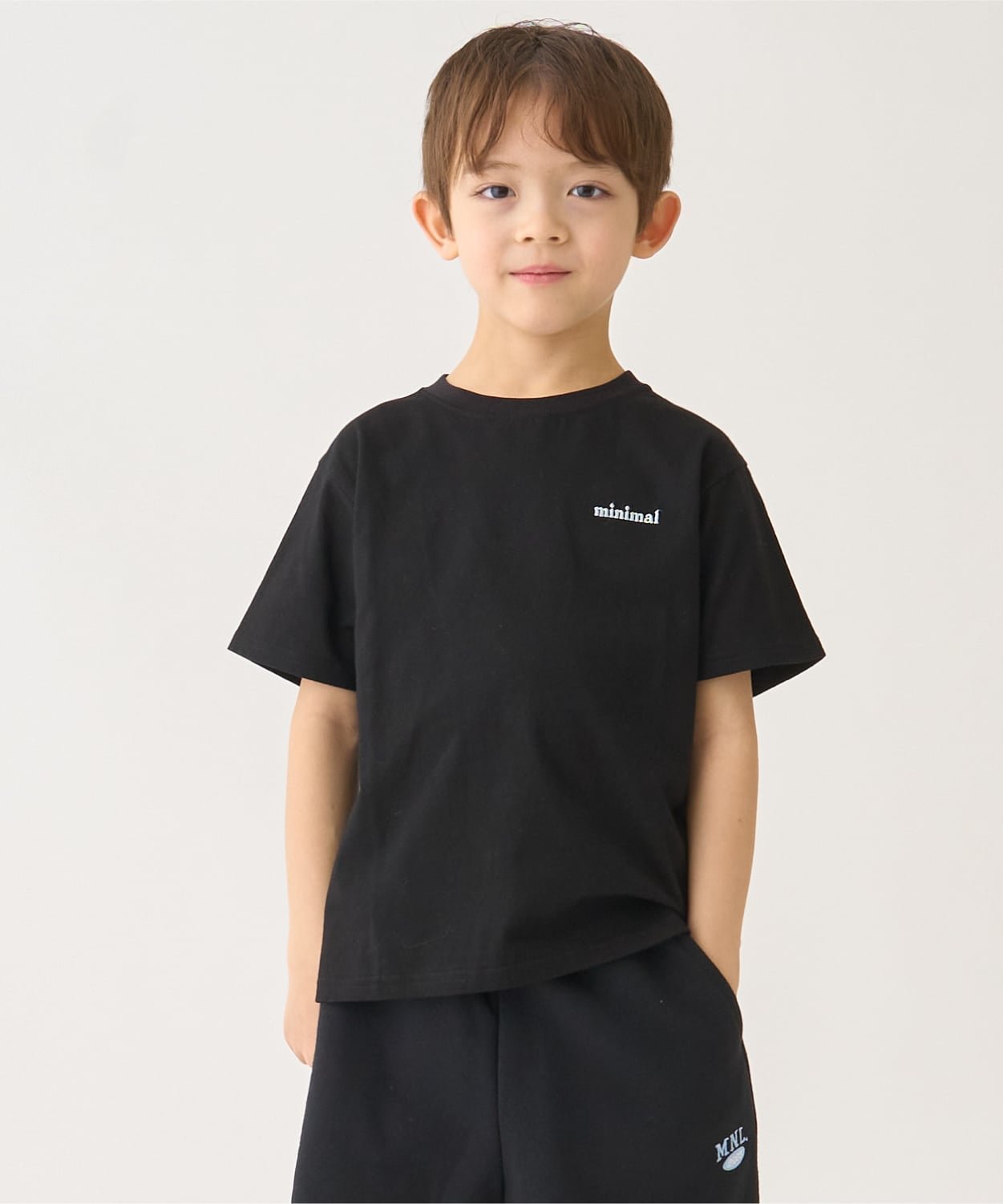 Футболка с коротким рукавом, C100/Устойчивая к пятнам/Плохая MINIMAL, Black