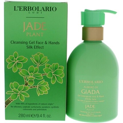 

L'Erbolario Jade Plant Очищающий гель для лица и рук с эффектом шелка, 9,4 унции
