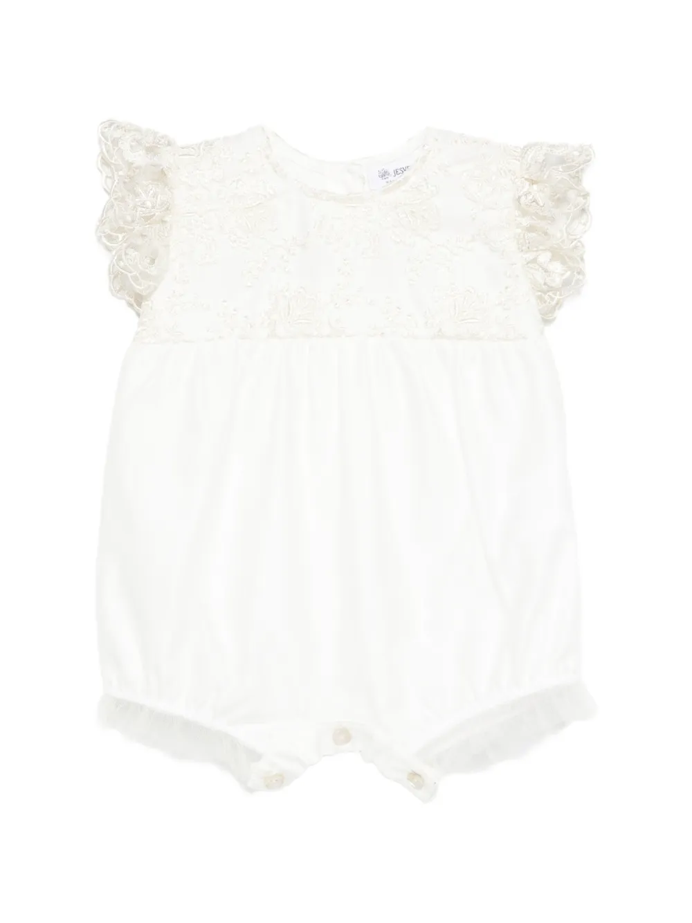 

Комбинезон с кружевной отделкой Jesurum Baby, белый