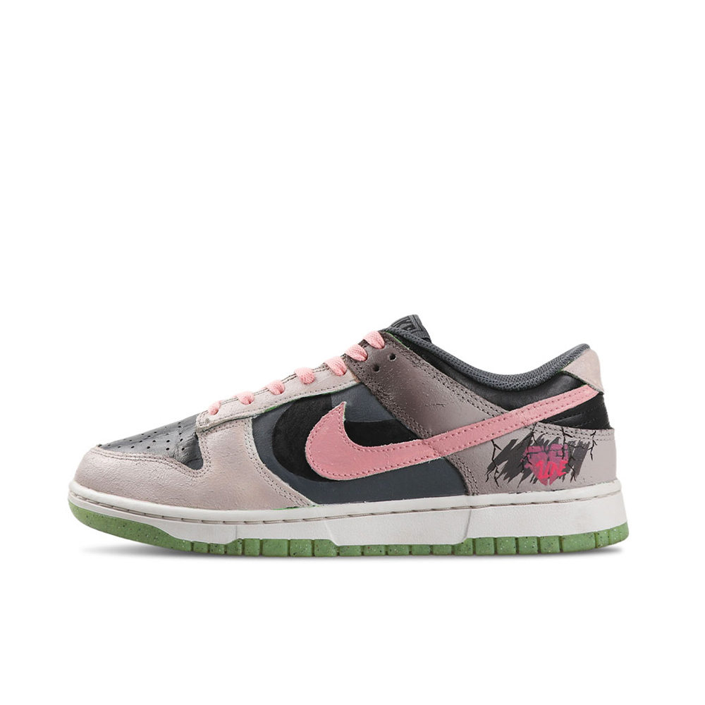 

Кроссовки Nike Dunk Skateboarding Shoes Men Low-top Black/pink, розовый