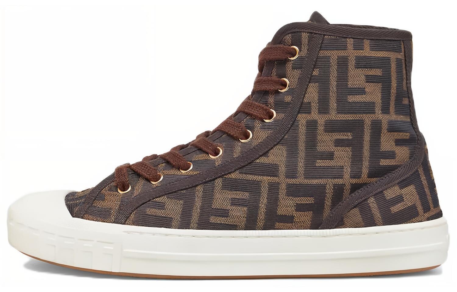

Женские высокие кроссовки FF Motif Domino «Brown» Fendi