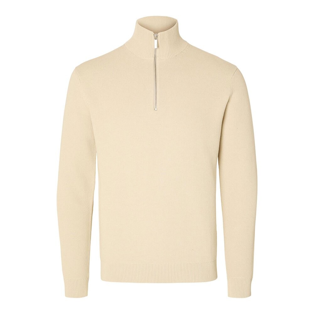 

Свитер Selected Dane Half Zip, бежевый