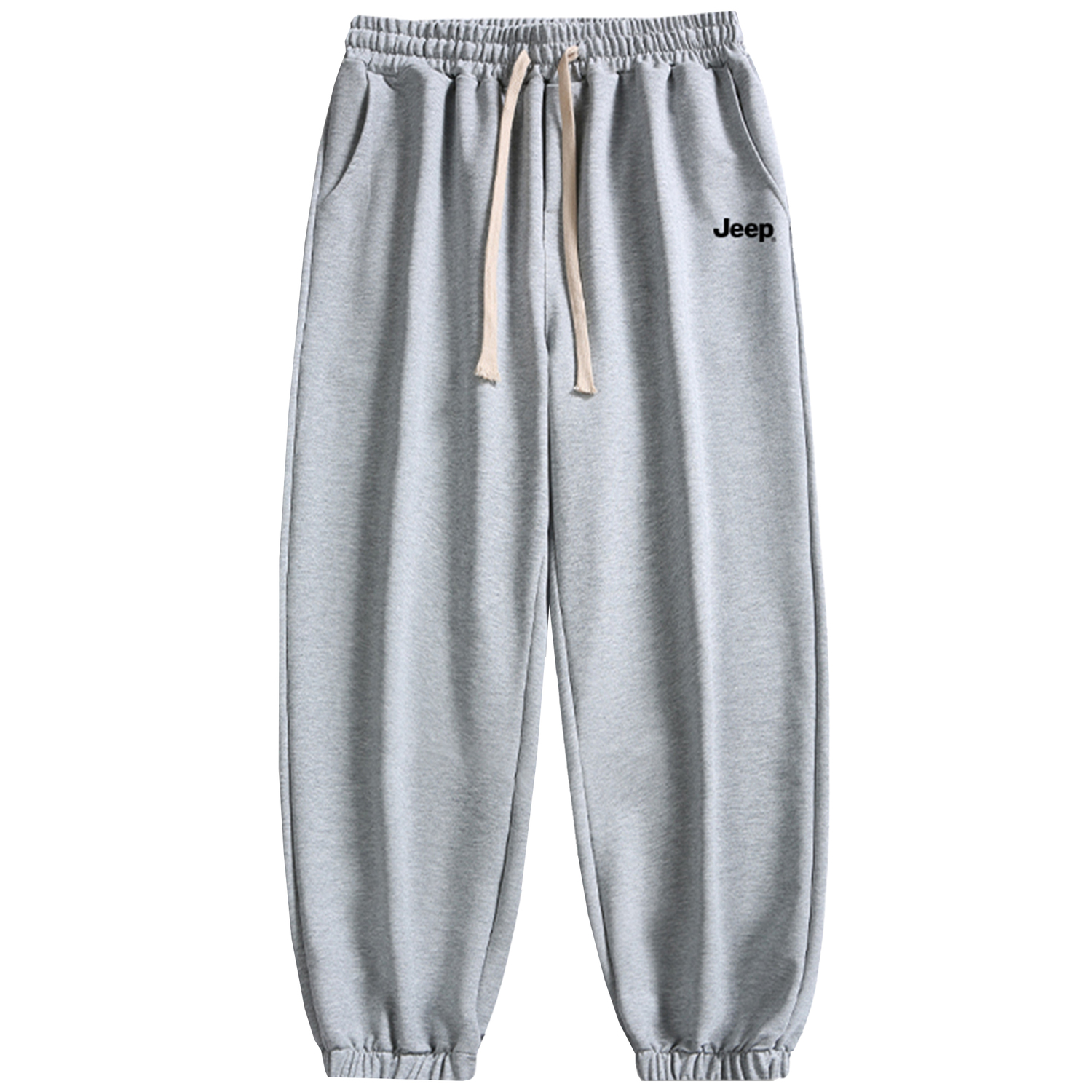 

Повседневные брюки Unisex Moderate Cuffed Jeep, светло-серый