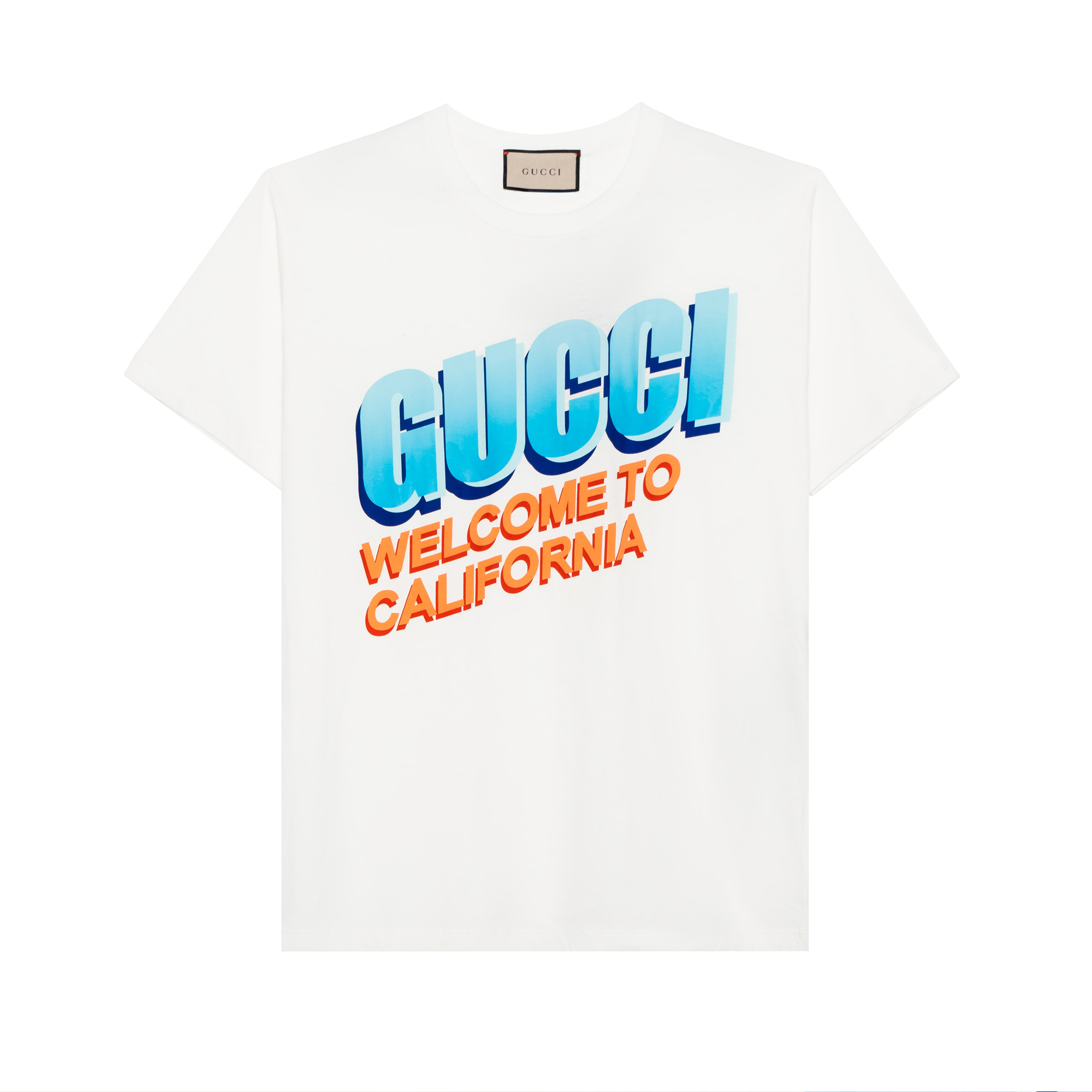 GUCCI Футболка Welcome To California белая — фото 3