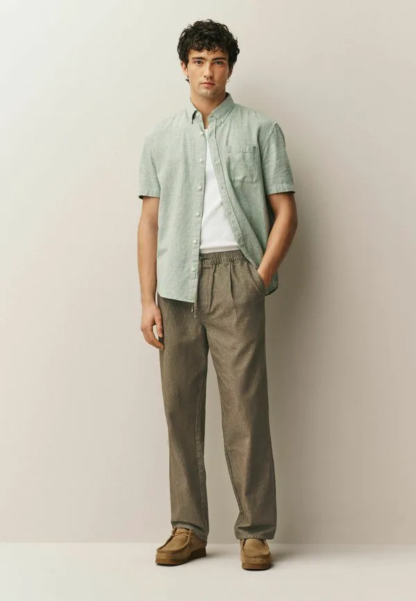 Брюки свободного кроя Next, Khaki Green — фото 2