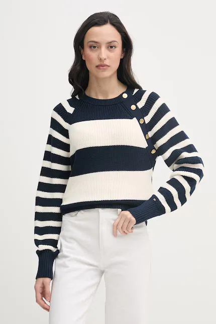 Свитер с полосками модель Tommy Hilfiger, синий