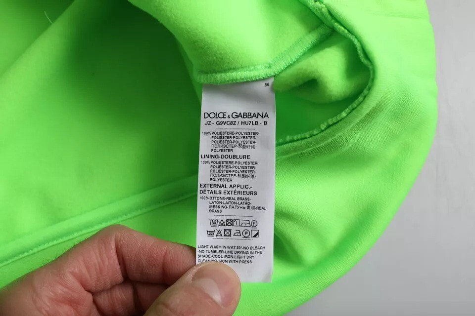 Зеленый логотип с капюшоном, свитер, свитер Dolce & Gabbana — фото 4