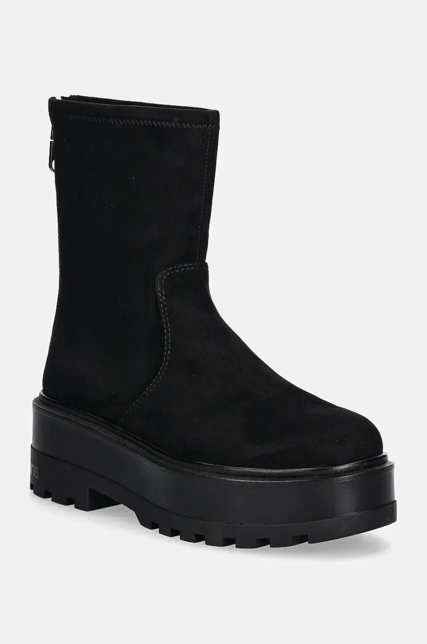 

Ботильоны Calvin Klein Jeans FLATFORM ZIP MG SS, черный