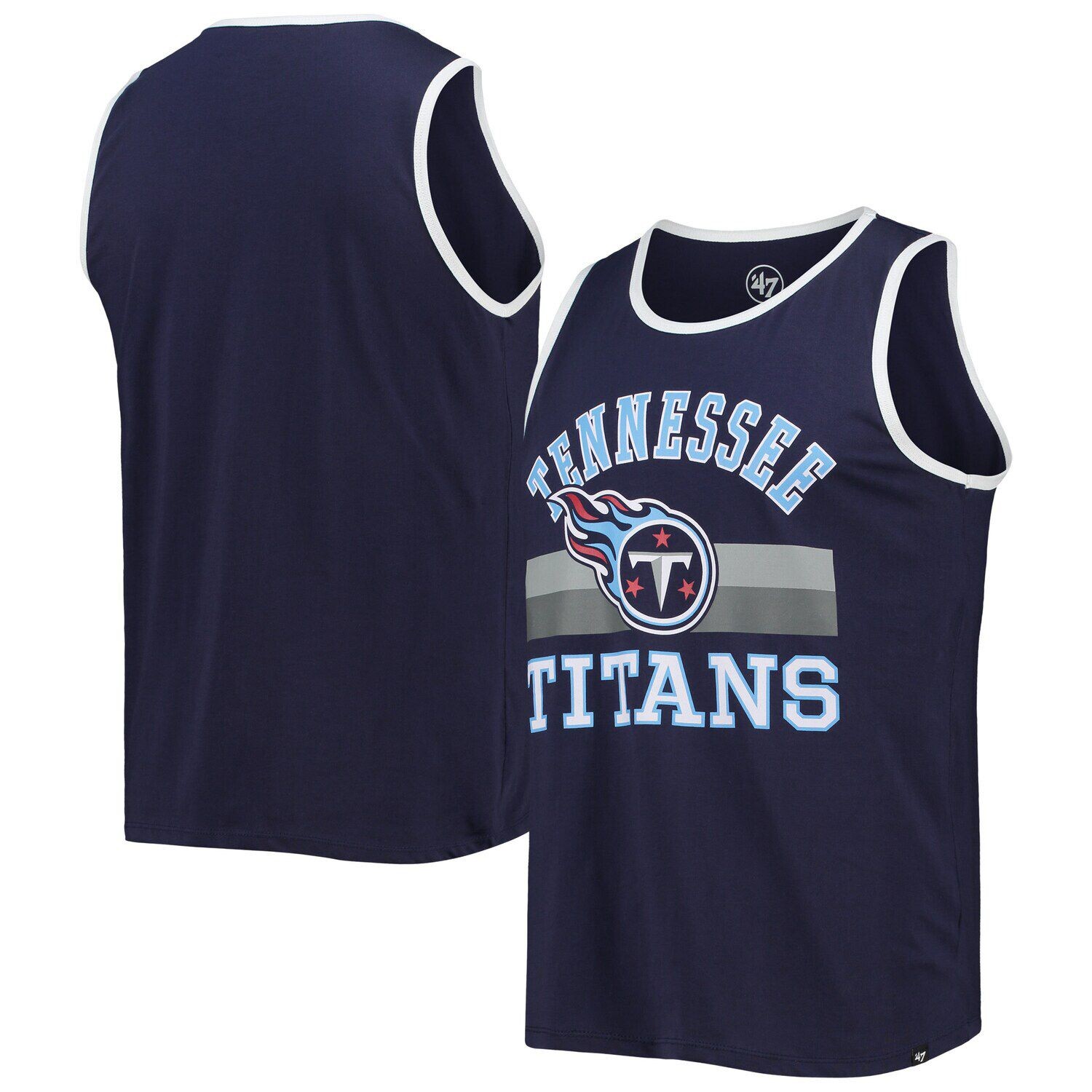 

Мужская темно-синяя майка Tennessee Titans Edge Super Rival '47