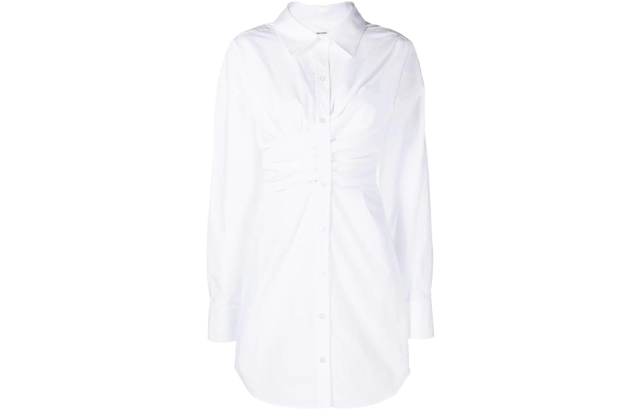 

Женское платье с длинными рукавами белое Alexander Wang