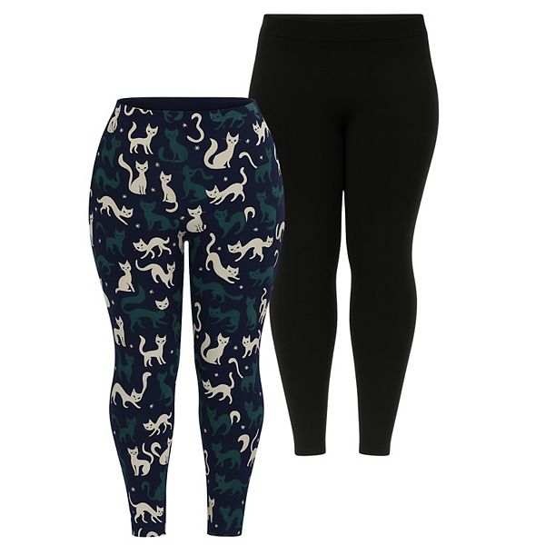 

Женские леггинсы с кошками на Хэллоуин, 2 шт Wm Fashion, Blue