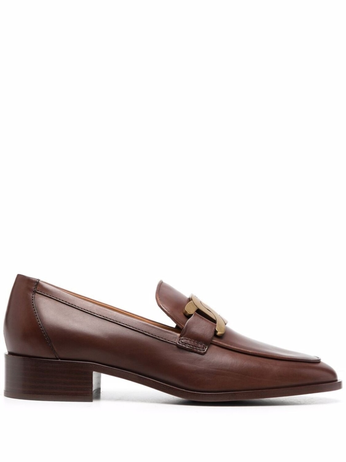 

Tod's лоферы с цепочкой, коричневый