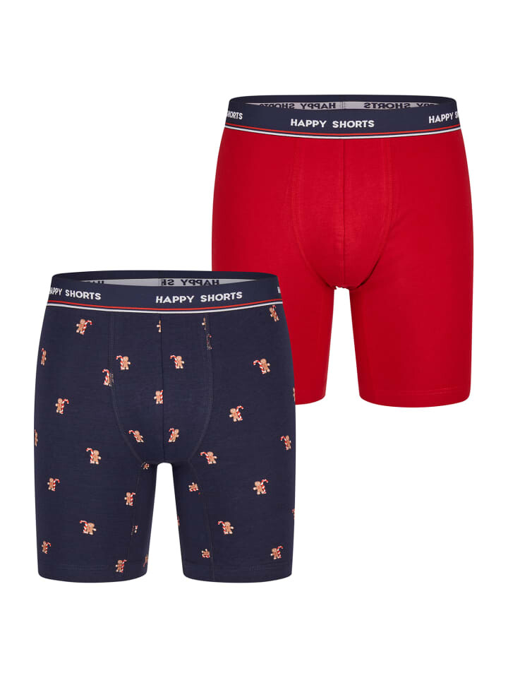 

Трусы боксеры Happy Shorts Langer Boxer XMAS Boxer Briefs, цвет Gingerbread Men