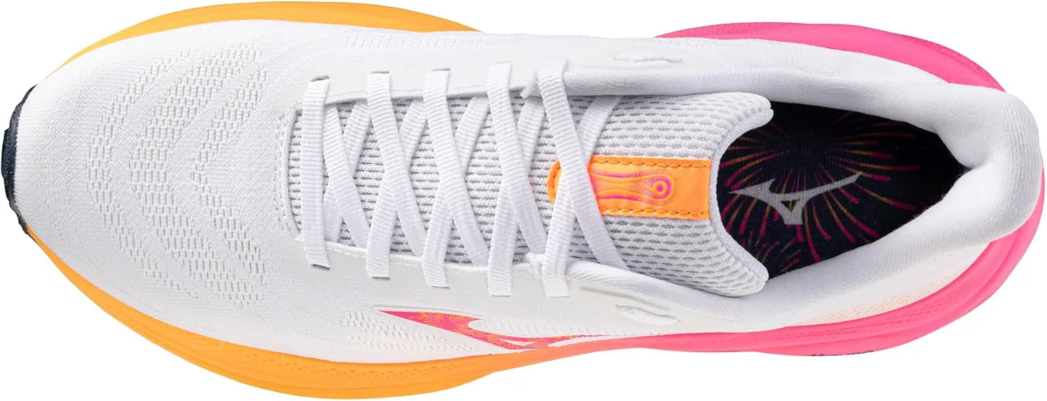 Кроссовки для бега Mizuno Unisex-Adult Wave Sky 9 Hanabi, белый/оранжевый — фото 4