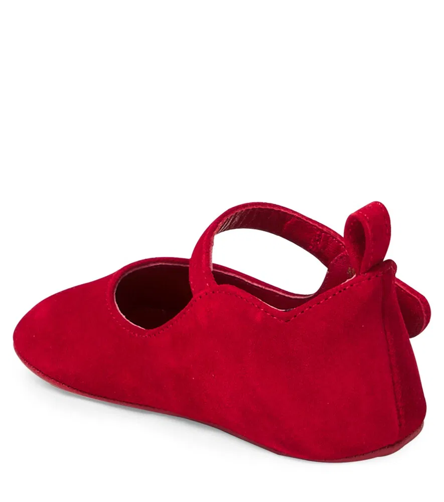 Замшевые балетки Baby Love Chick Christian Louboutin Kids, красный — фото 2