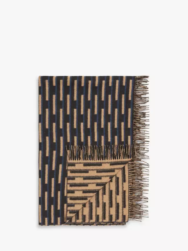 

Плед John Lewis Shetland Base, цвет cobolt