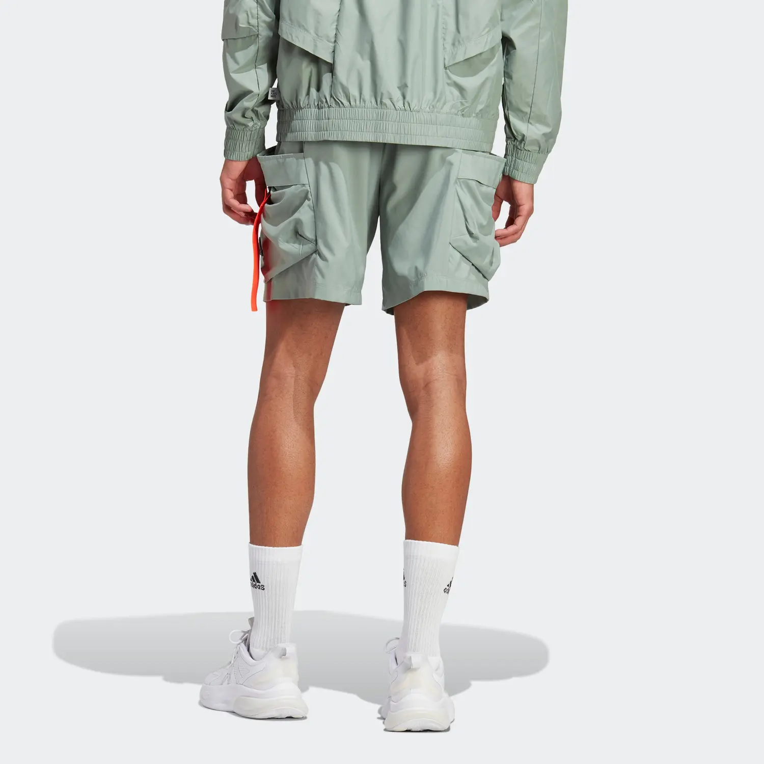 CITY ESCAPE повседневные шорты мужские пыльно-зеленые Adidas, зеленый — фото 3