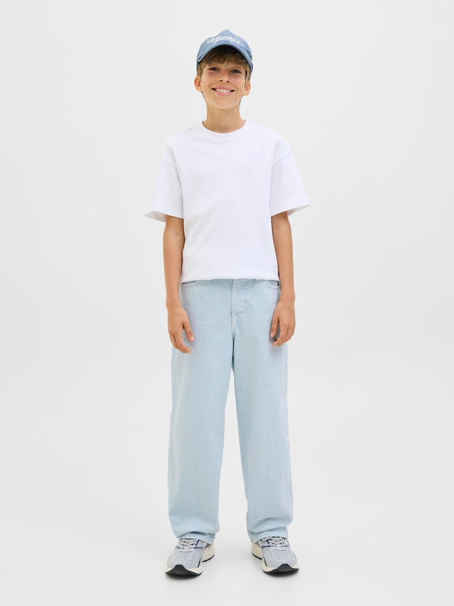 Мешковатые джинсы Jack & Jones Junior JJIALEX JJORIGINAL, светло-голубой — фото 3