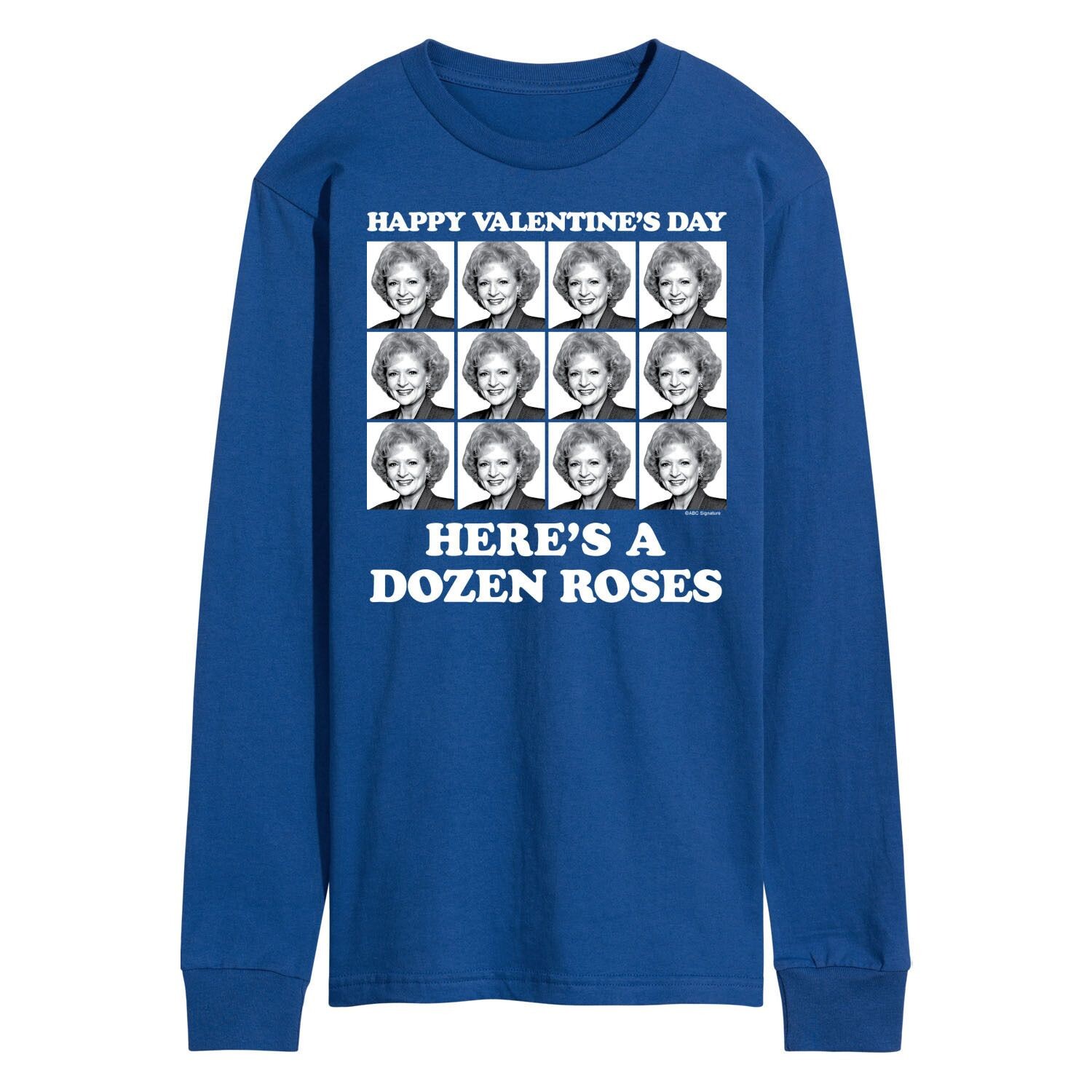 

Мужская футболка с длинными рукавами Golden Girls Dozen Roses Licensed Character