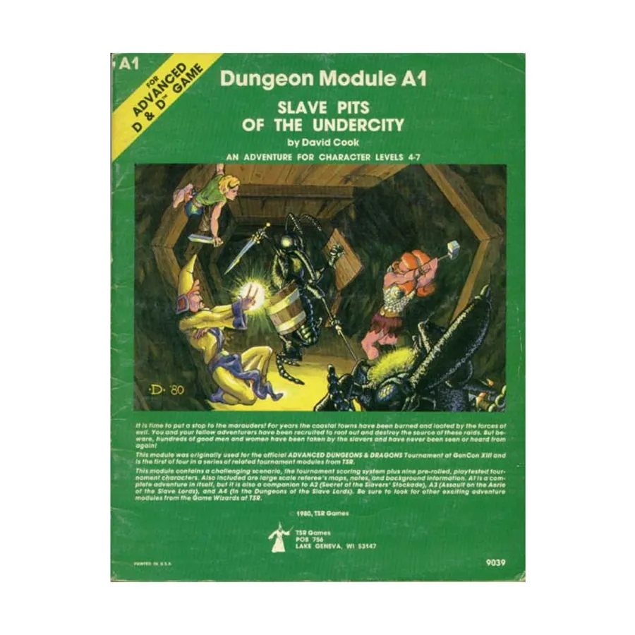 

Модуль Slave Pits of the Undercity (1st Printing, Wizard Logo), Advanced Dungeons & Dragons (1st Edition) - Modules & Adventures - A Series