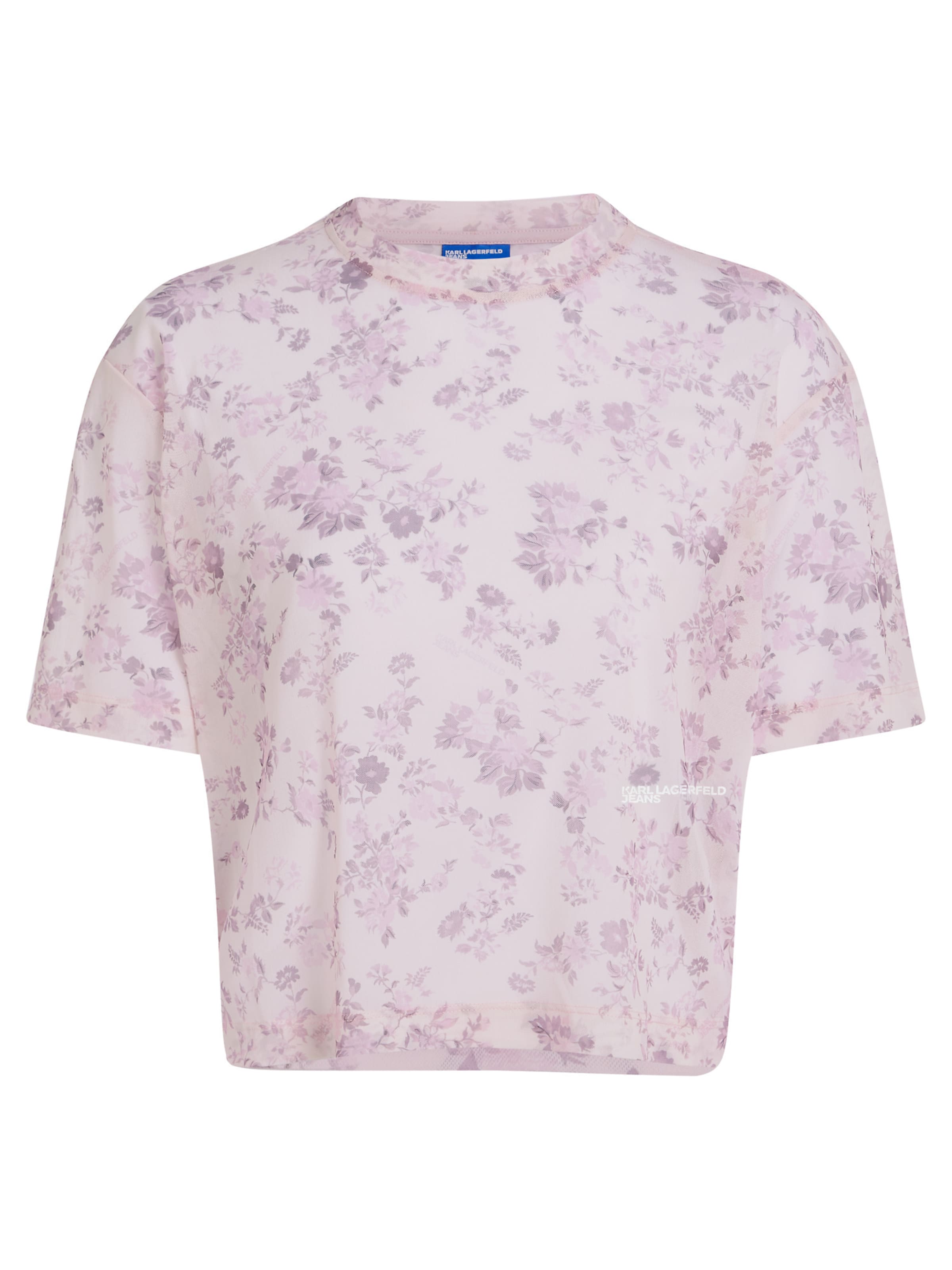 

KARL LAGERFELD JEANS Футболка в светло-розовом цвете