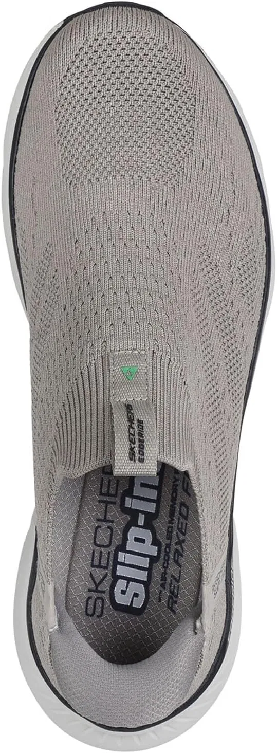 Мужские кроссовки Skechers Edgeride Commissioner Hands Free Slip-in, Taupe — фото 4