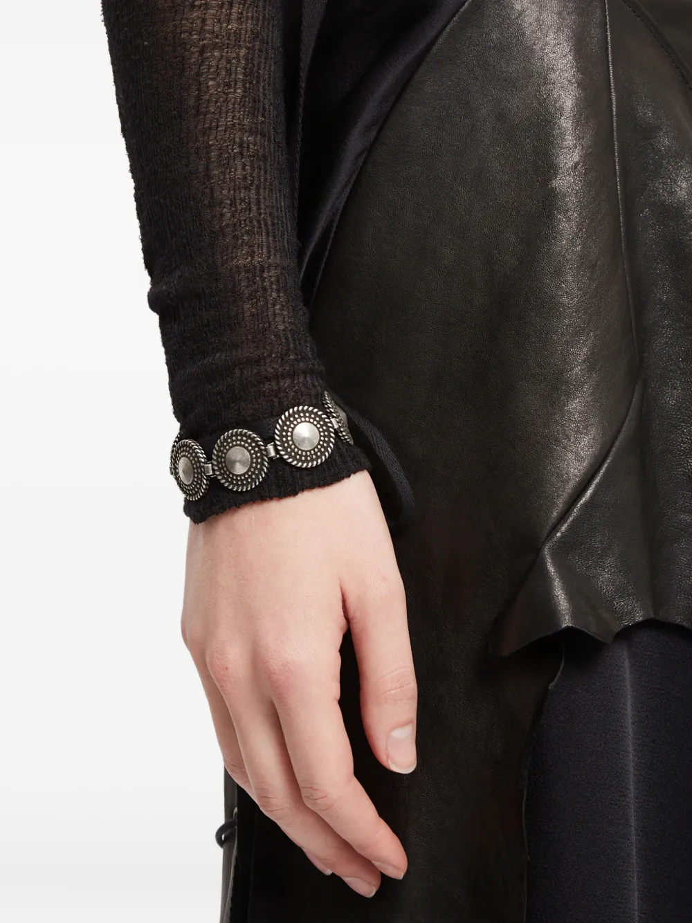 

Браслет с заклепками Ive Ann Demeulemeester, серебряный