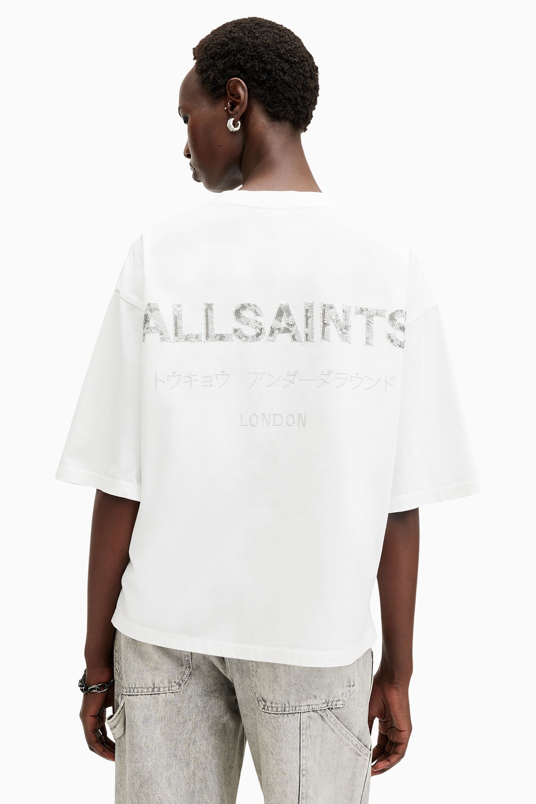 

Футболка Allsaints Amelie Underground All Saints, белый