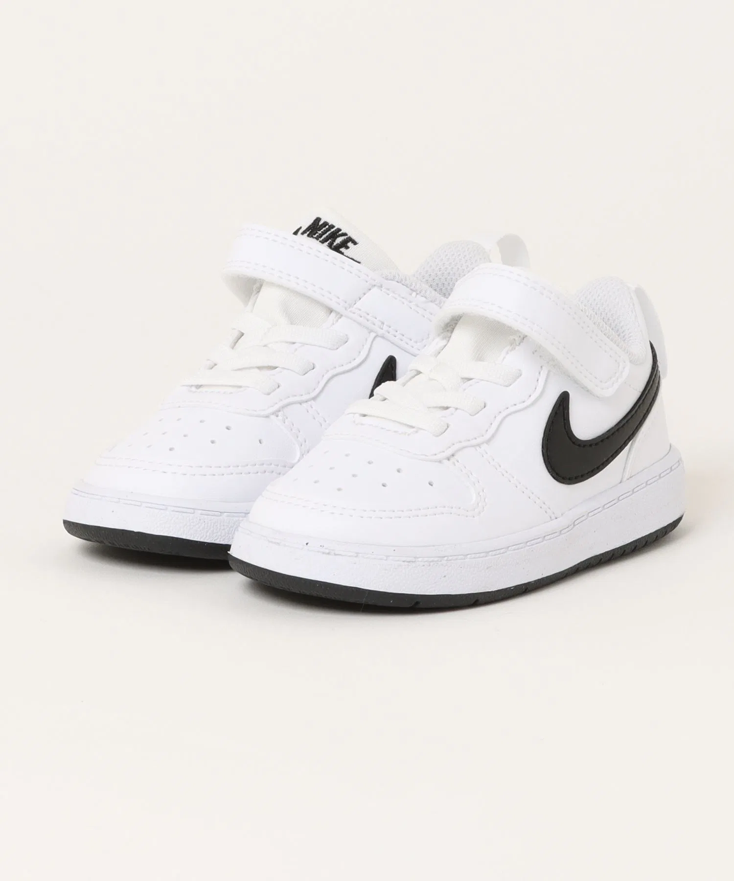 Детские кроссовки NIKE COURT BOROUGH LOW RECRAFT TD белые с чёрным