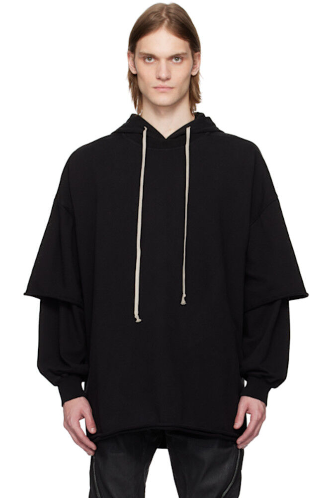 

Черный Голливудский Tommy Hustler Hoodie Rick Owens DRKSHDW