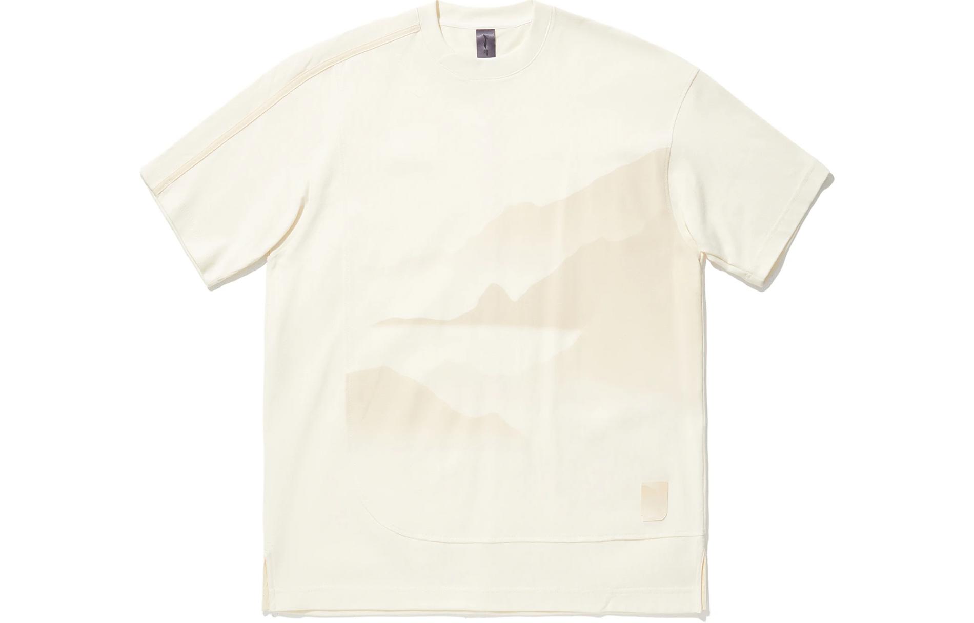 

LiNing Футболка мужская с рукавом дроп-шиoulder, Papyrus White, Белый, LiNing Футболка мужская с рукавом дроп-шиoulder, Papyrus White