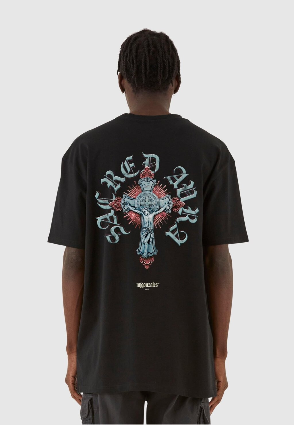 

Футболка с принтом Cross X Heavy Oversized MJ Gonzales, черный