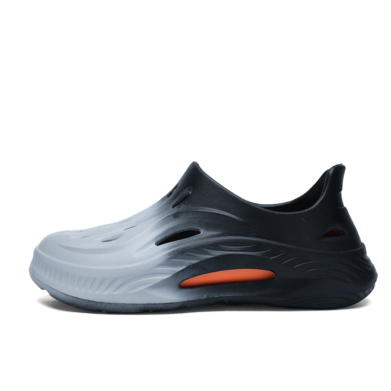 

Wooden Rabbit Клоги унисекс черно-оранжевые, цвет Black Orange