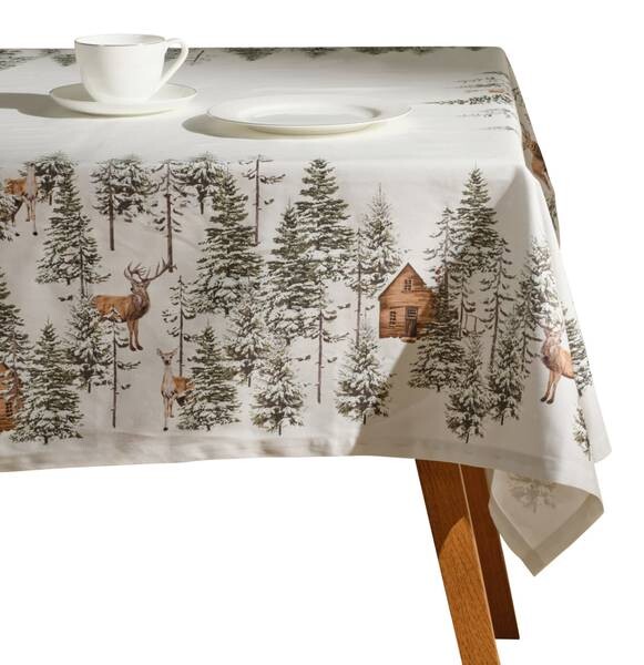 

Скатерть home & you Hirvedo, 130x1x180 см цвет mittelweiß