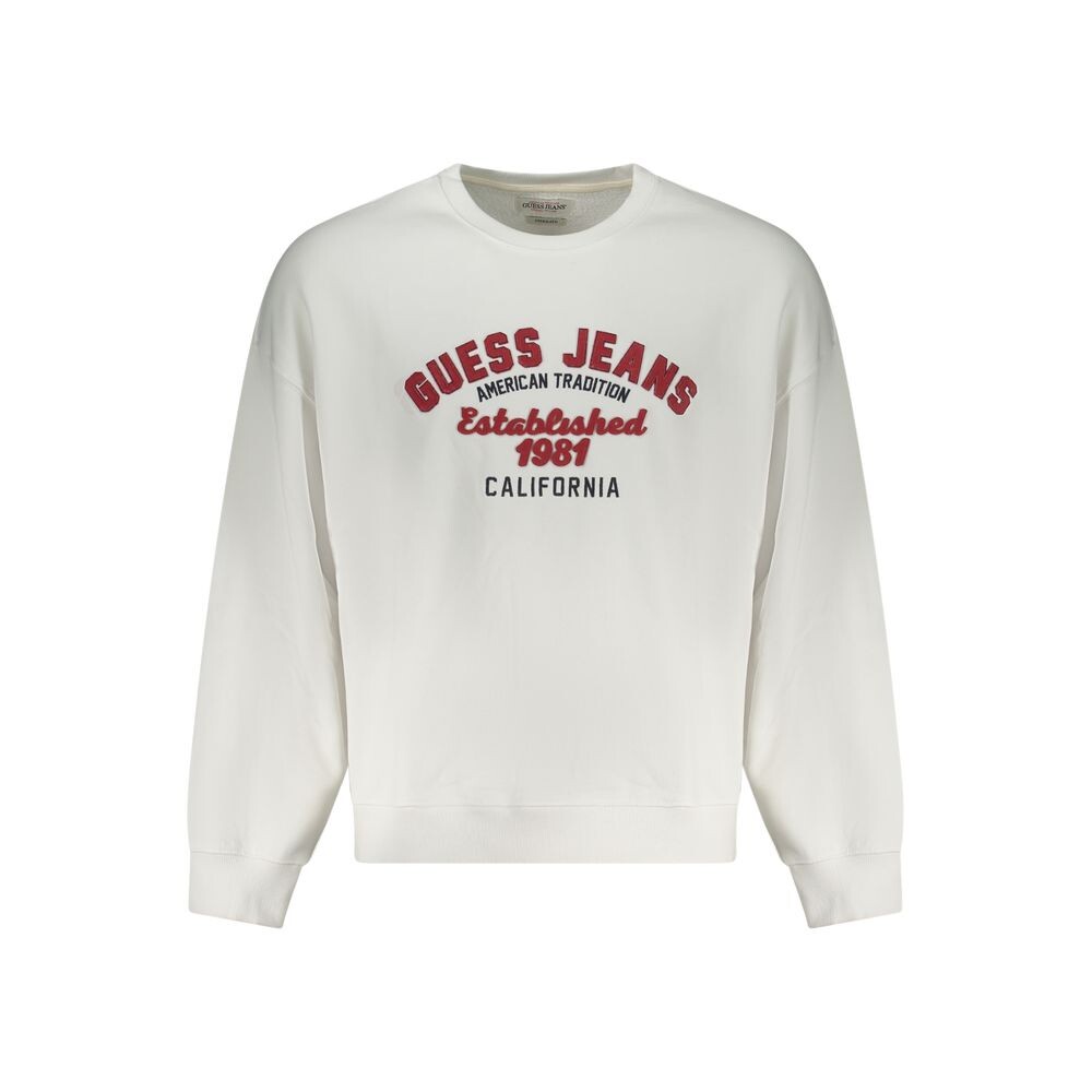 

Белый хлопковый мужской свитер Guess Shoes