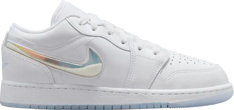 

Кроссовки Air Jordan 1 Low SE GS 'Glitter Swoosh', синий