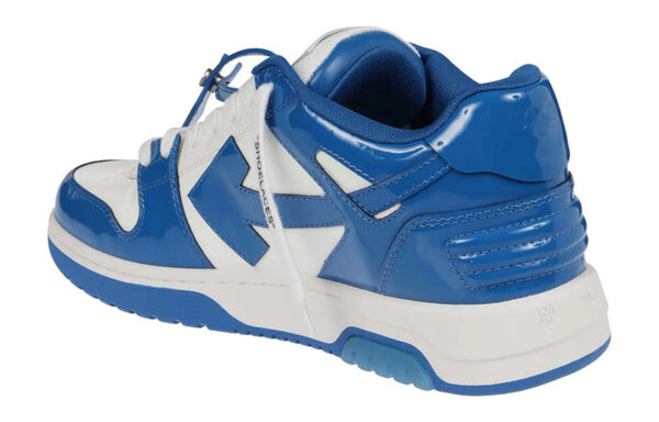 Кроссовки out of office low-top patent sneaker 'blue white' Off-White, синий — фото 4