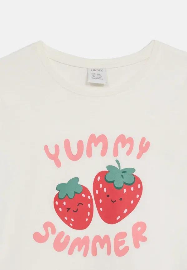 Футболка Lindex Strawberries 2 pack print, светло-розовый — фото 4