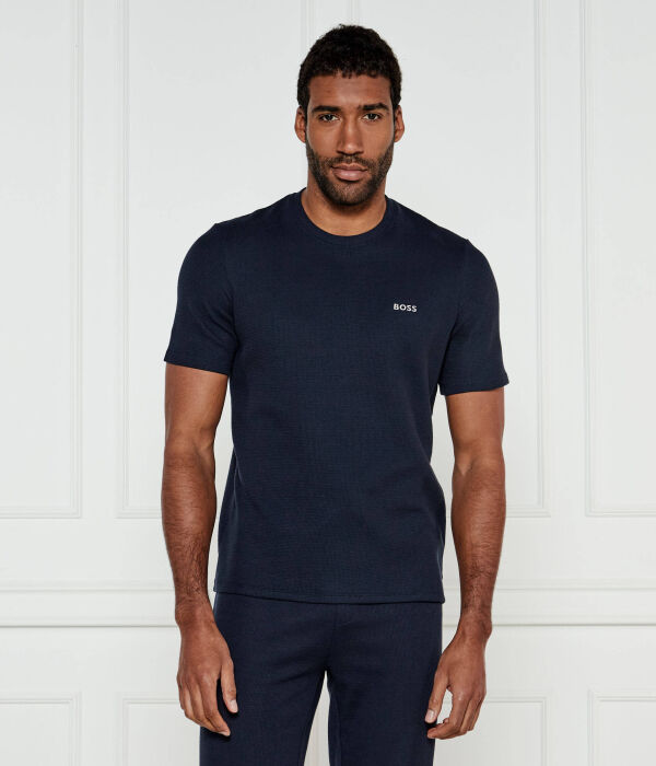 

Футболка с вафельным рисунком Regular fit Boss, синий