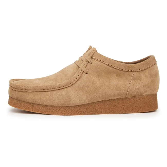 Мужские повседневные ботинки Wallabee Evo коричневые от Clarks — фото 2