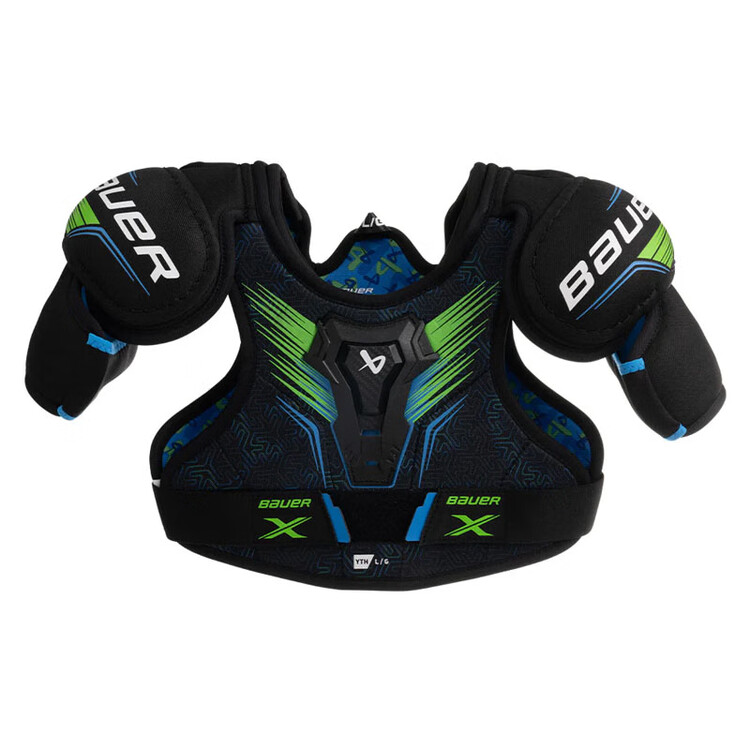 

BAUER S24 новая модель X защитная экипировка для хоккея с шайбой, 3 предмета: нагрудник, щитки и налокотники