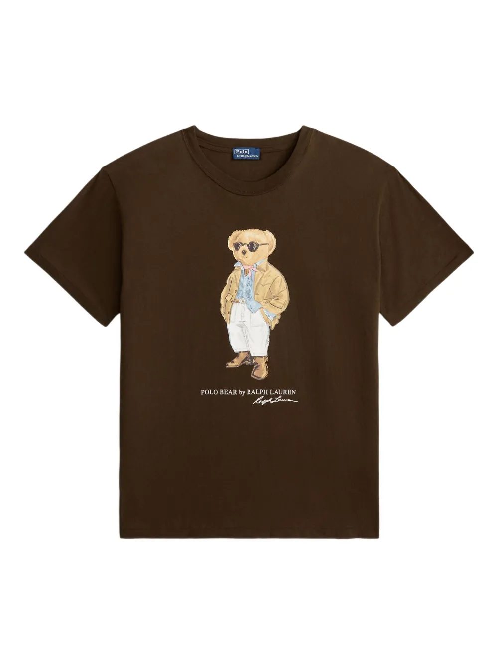 

Футболка с нашивками POLO RALPH LAUREN, коричневый